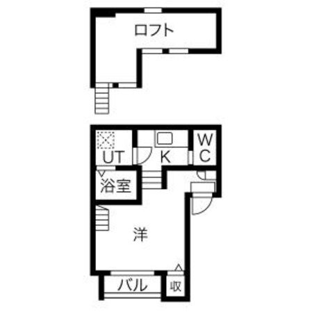 志賀本通駅 徒歩3分 2階の物件間取画像